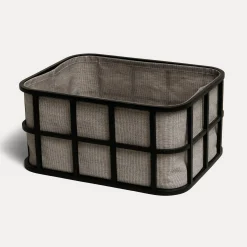 Bamboo Aufbewahrungskorb (black/grey)