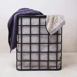 Bamboo Wäschekorb (black/grey)