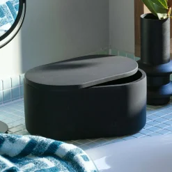Black Velvet Aufbewahrungsbox (black)