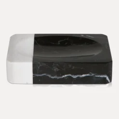 Black & White Seifenschale (black/snow)