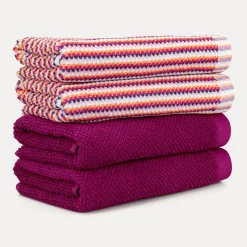 Bliss Handtuchset 4-TLG (berry)