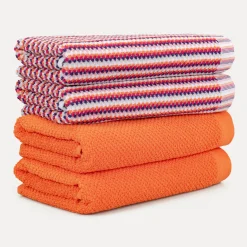 Bliss Handtuchset 4-TLG (orange)