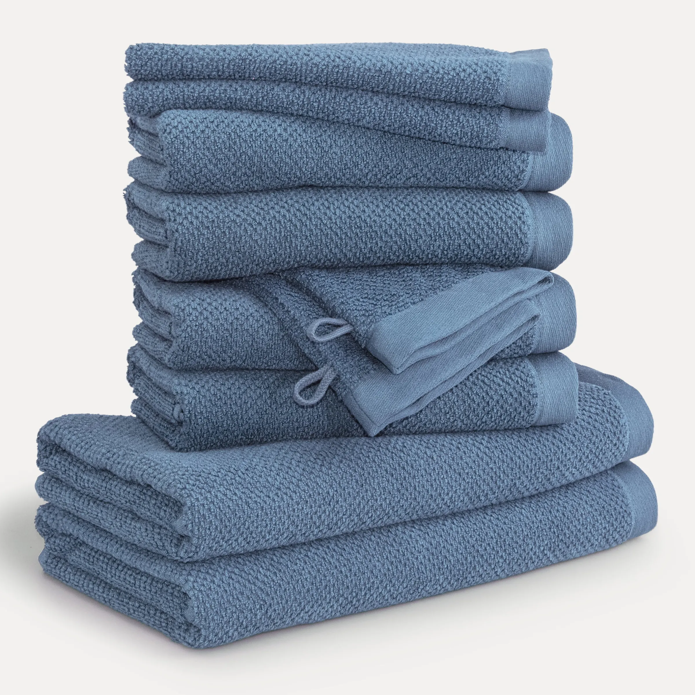 Bliss Handtuchset 10-TLG (steel blue)