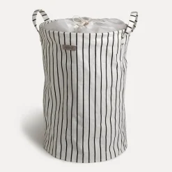 Cotton Wäschekorb (black/white)