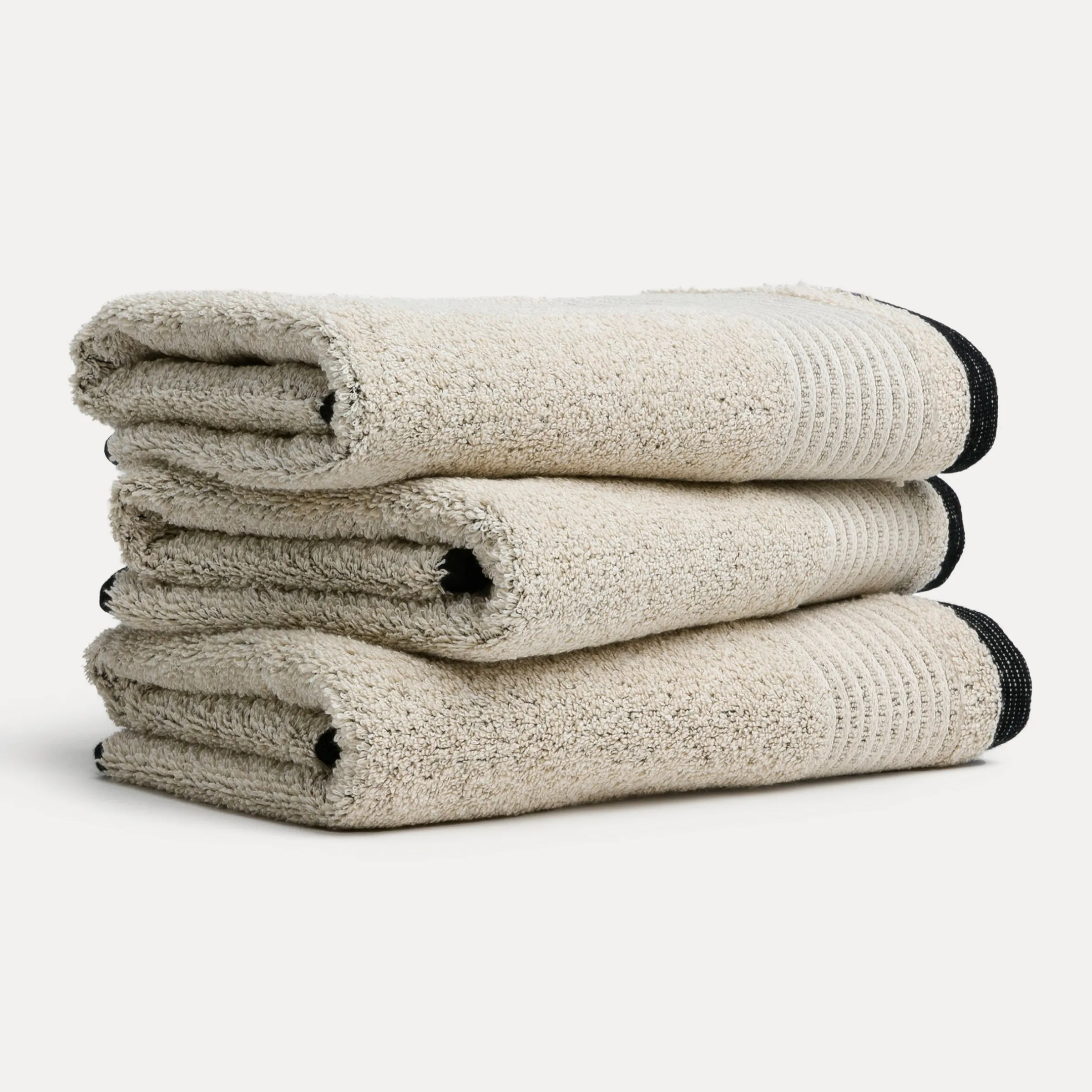 Eden Handtuch 50X100 cm (nature/black)