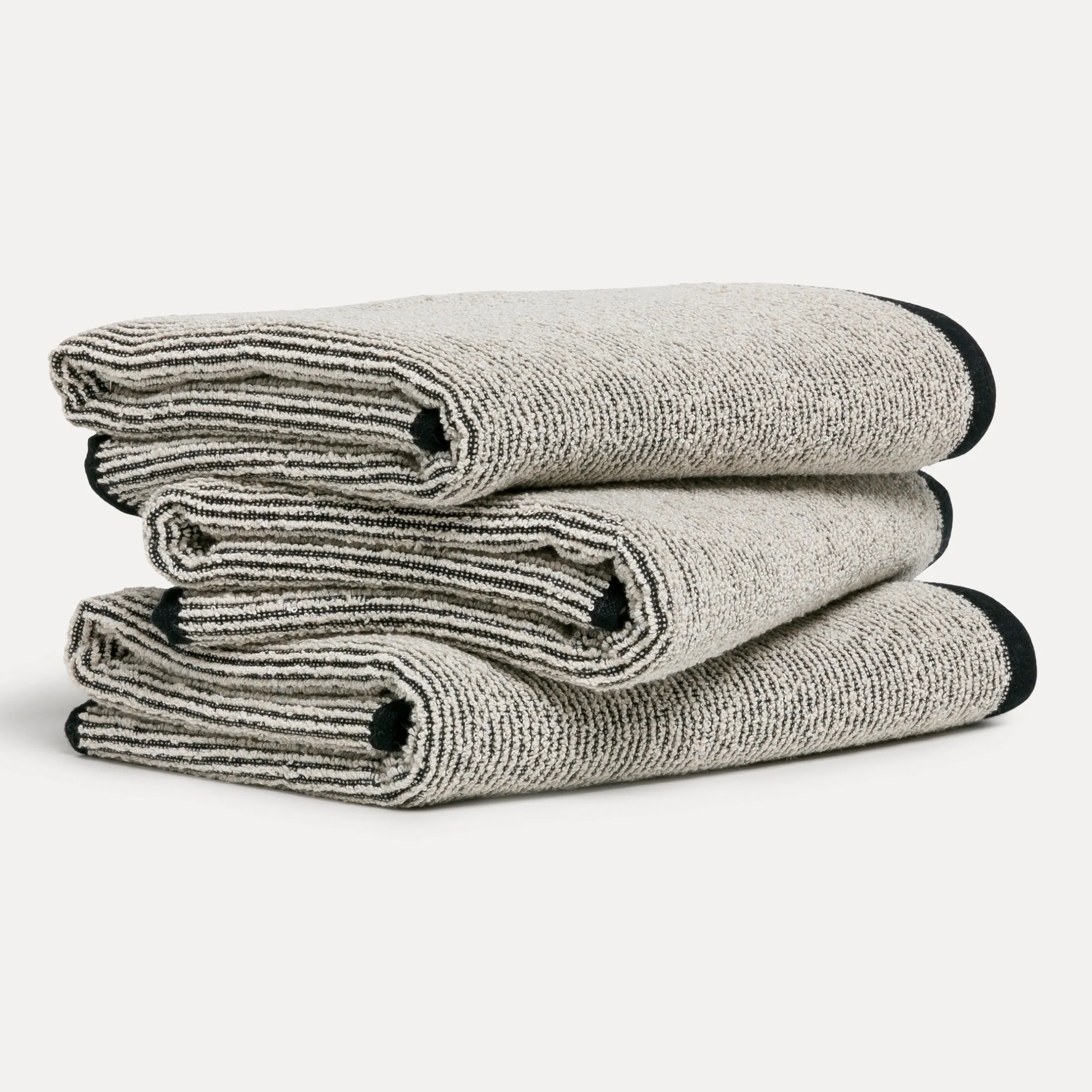 Eden Handtuch 50X100 cm (nature/black)