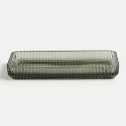 Glass Ablage, olive (grün) (olive)