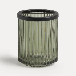 Glass Zahnbürstenhalter, olive (grün) (olive)