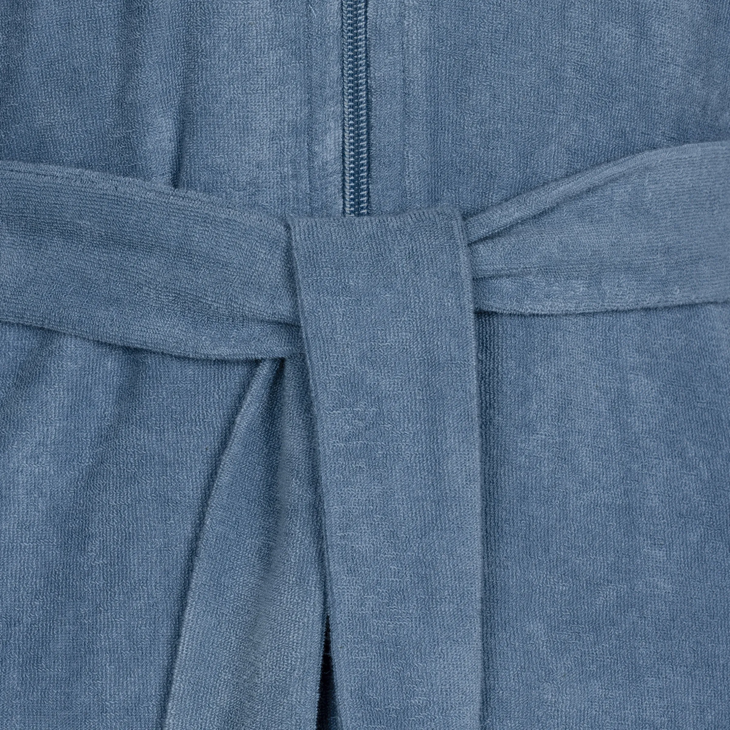 Homewear Bademantel mit Kapuze blau (steel blue)