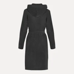Homewear Bademantel mit Kapuze grau (dark grey)