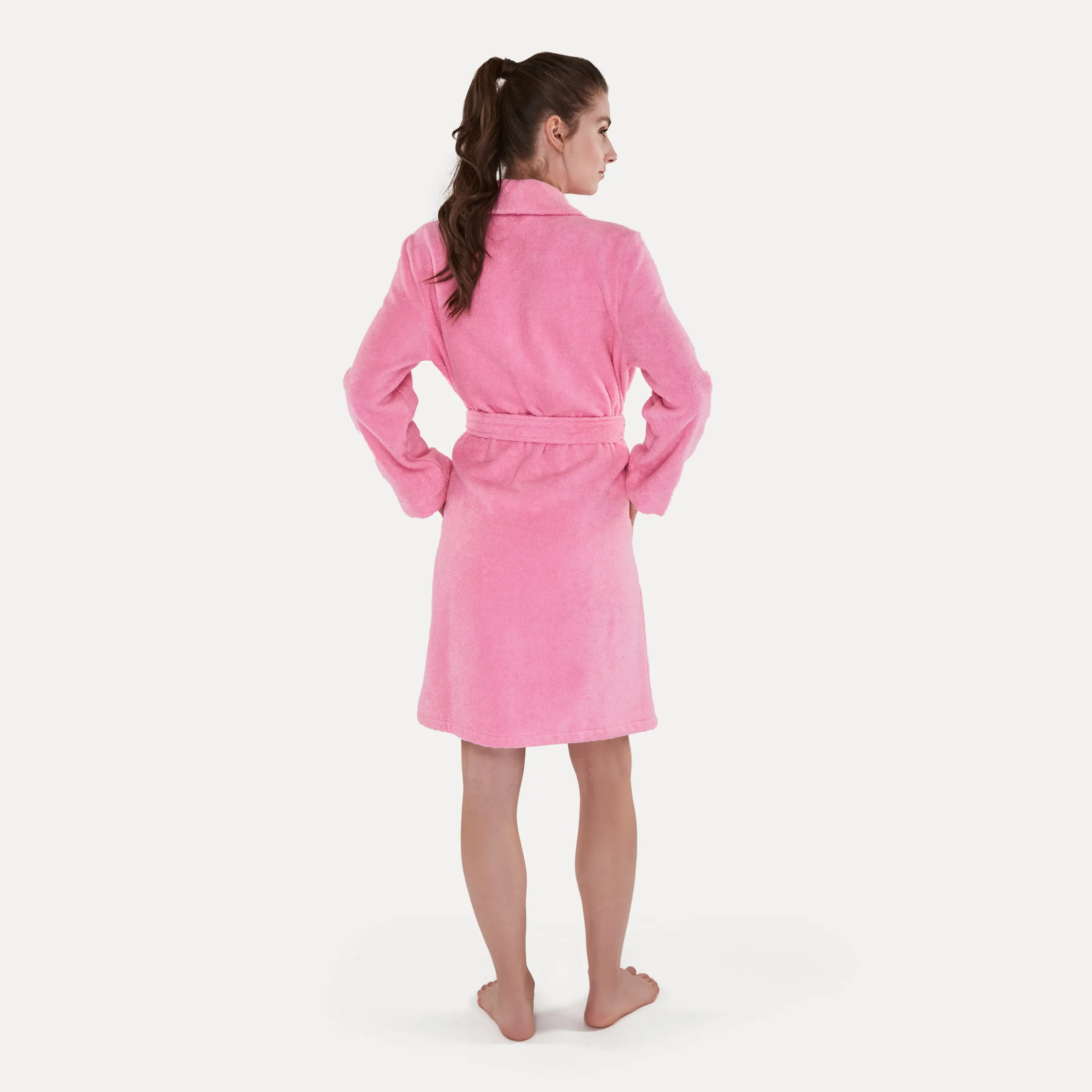Homewear Schalkragenmantel pink (flamingo)