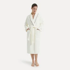 Homewear Schalkragenmantel beige (ivory)
