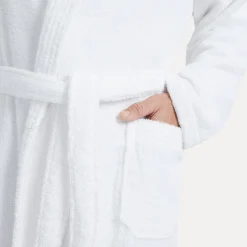 Homewear Schalkragenmantel weiß (snow)