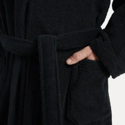 Homewear Schalkragenmantel schwarz (black)