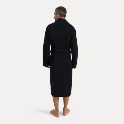Homewear Schalkragenmantel schwarz (black)
