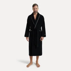 Homewear Schalkragenmantel schwarz (black)