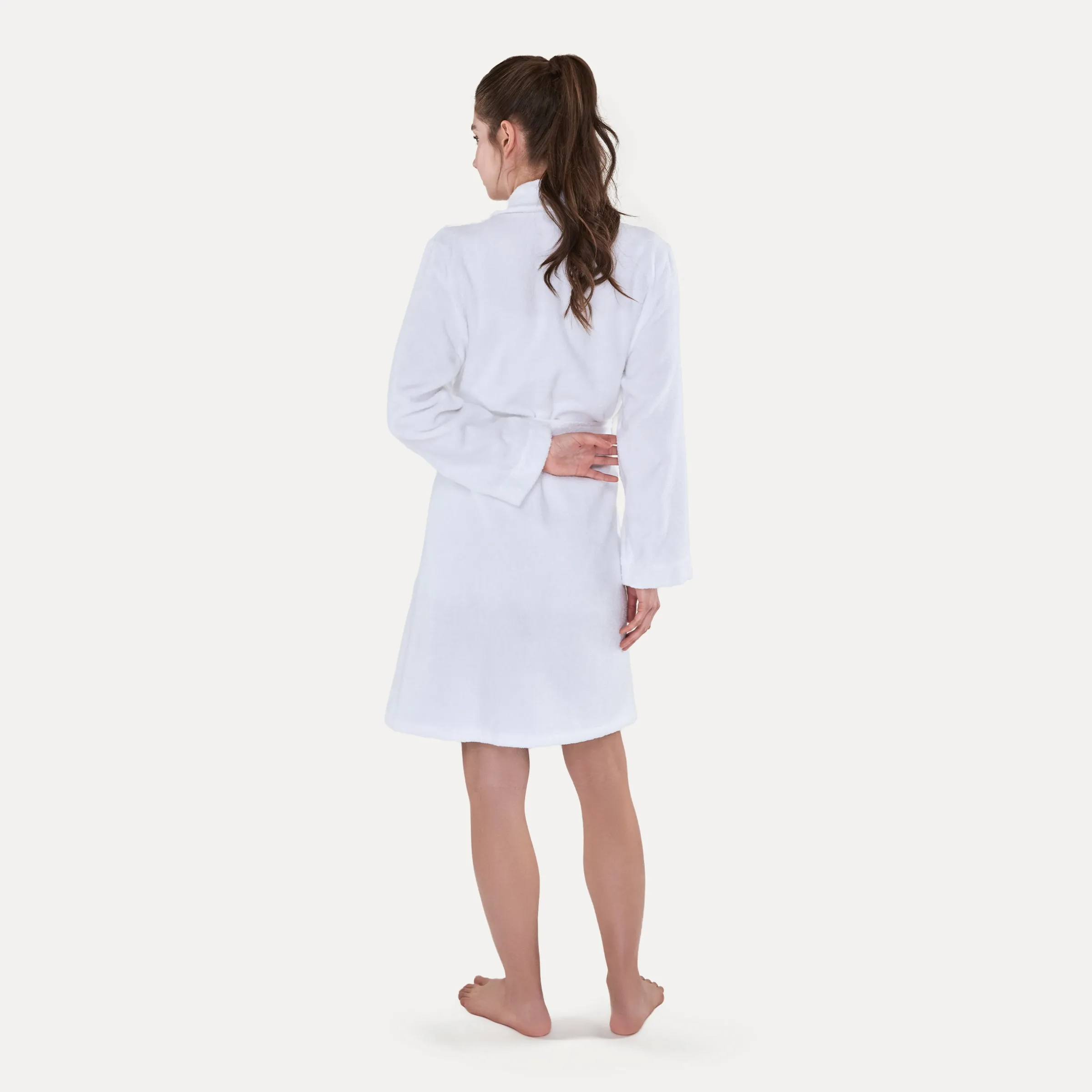 Homewear Schalkragenmantel weiß (snow)