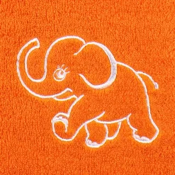 KIDS Lätzchen 29x34 cm (weiß / orange)