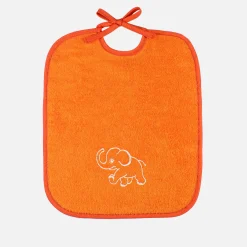 KIDS Lätzchen 29x34 cm (weiß / orange)