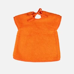 KIDS Lätzchen 47x47 cm (weiß / orange)
