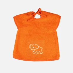 KIDS Lätzchen 47x47 cm (weiß / orange)