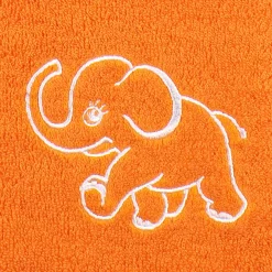 KIDS Lätzchen 47x47 cm (weiß / orange)