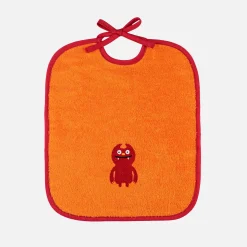 KIDS Lätzchen 29x34 cm (weiß / orange)