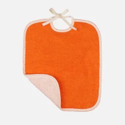 KIDS Lätzchen 29x34 cm (weiß / orange)