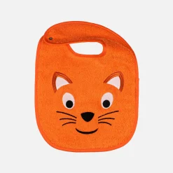 KIDS Lätzchen 27x44 cm (weiß / orange)
