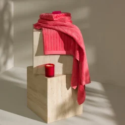 Monochrome Handtuch 50X100 cm (coral)