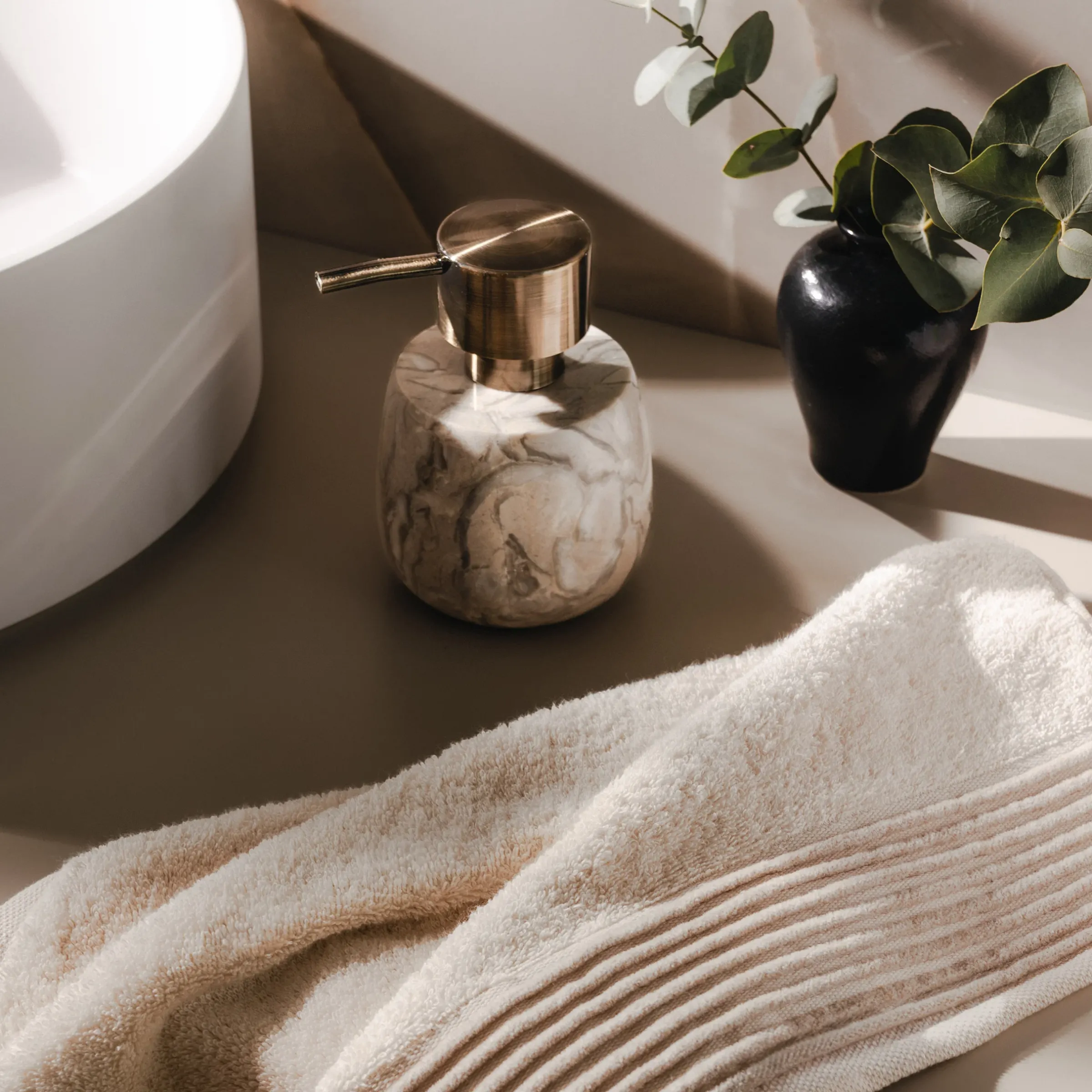 Noble Marble Seifenspender, cashmere (beige) (cashmere)