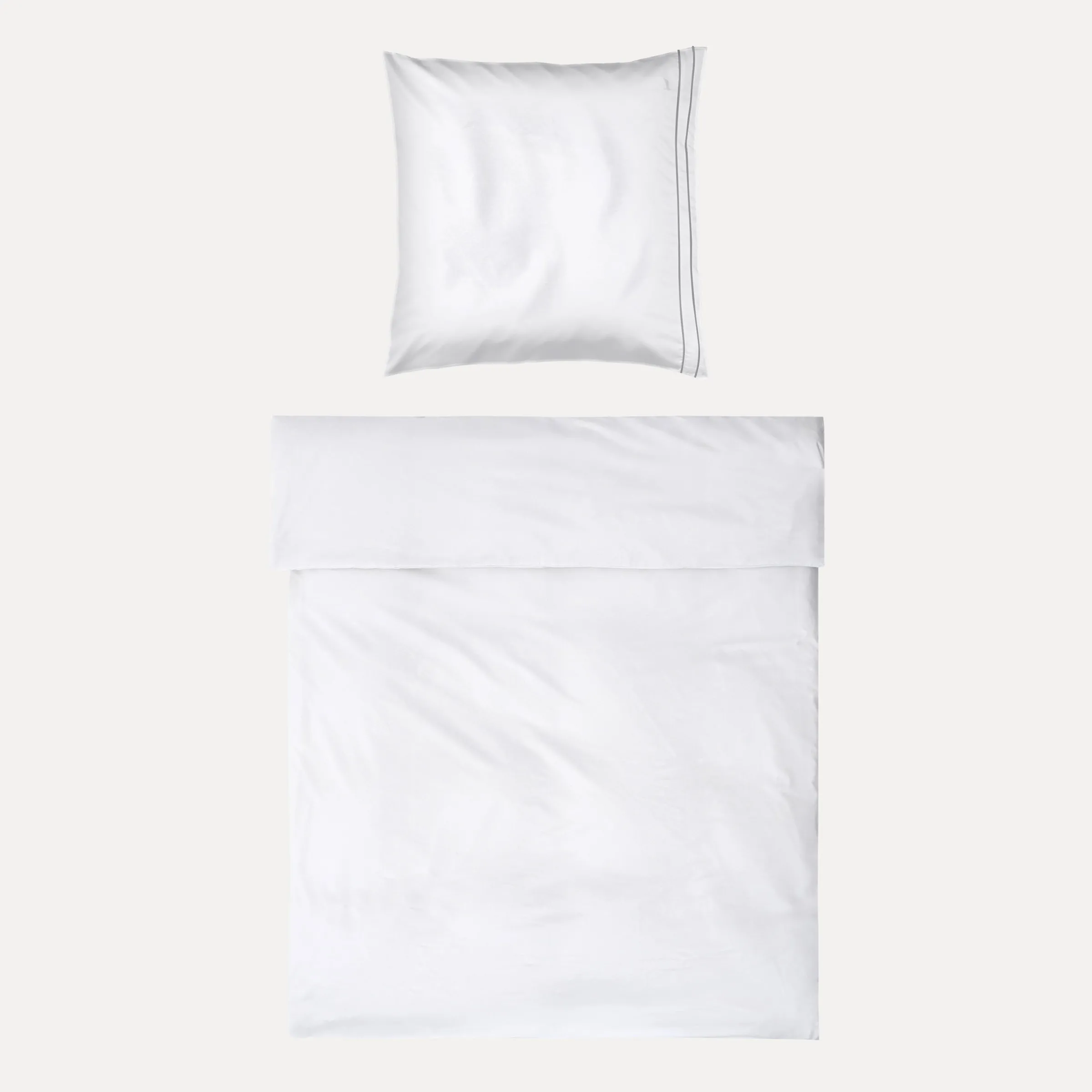 Noblesse Bettwäsche (white/grey)
