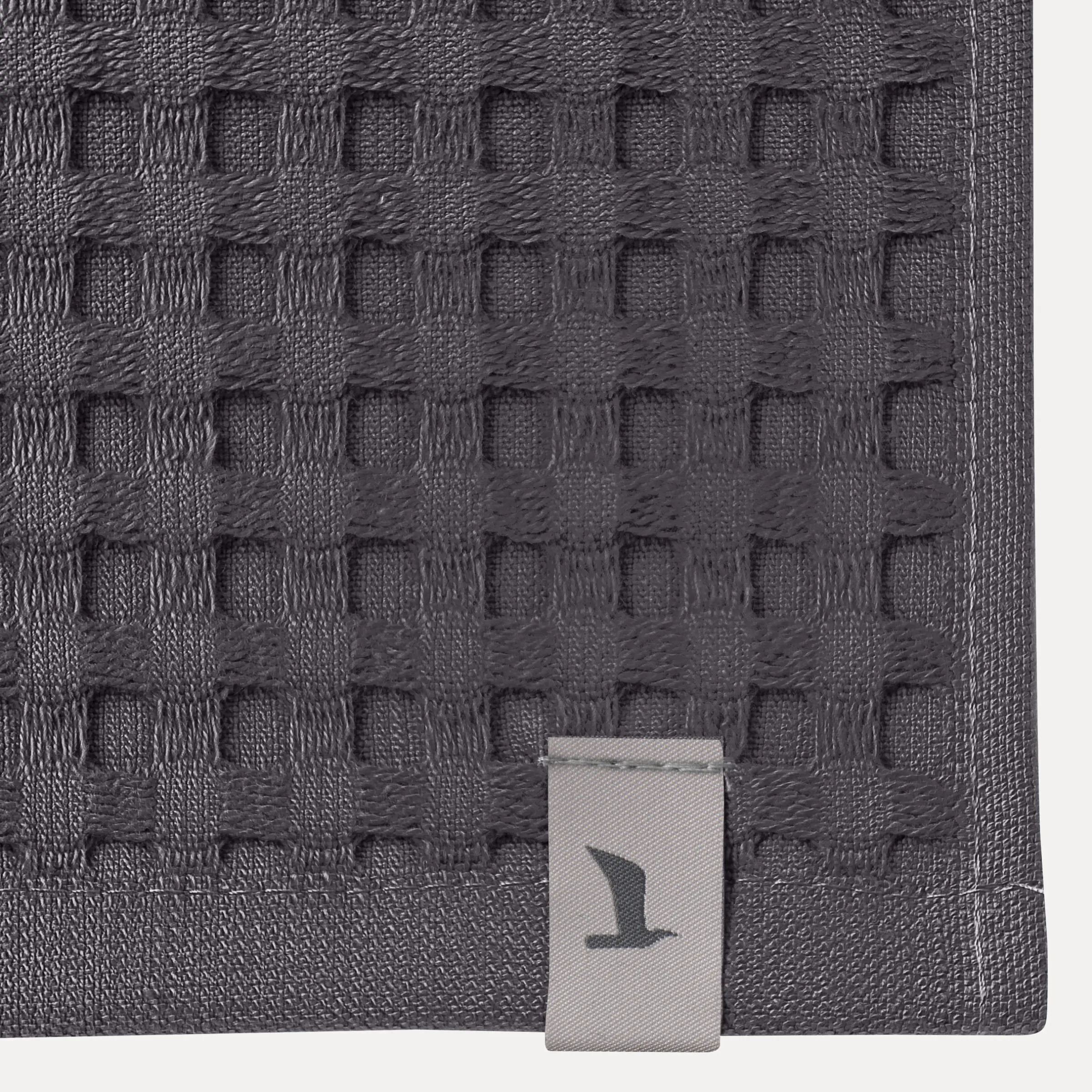 Piquée Handtuch 50X100 cm (graphite)