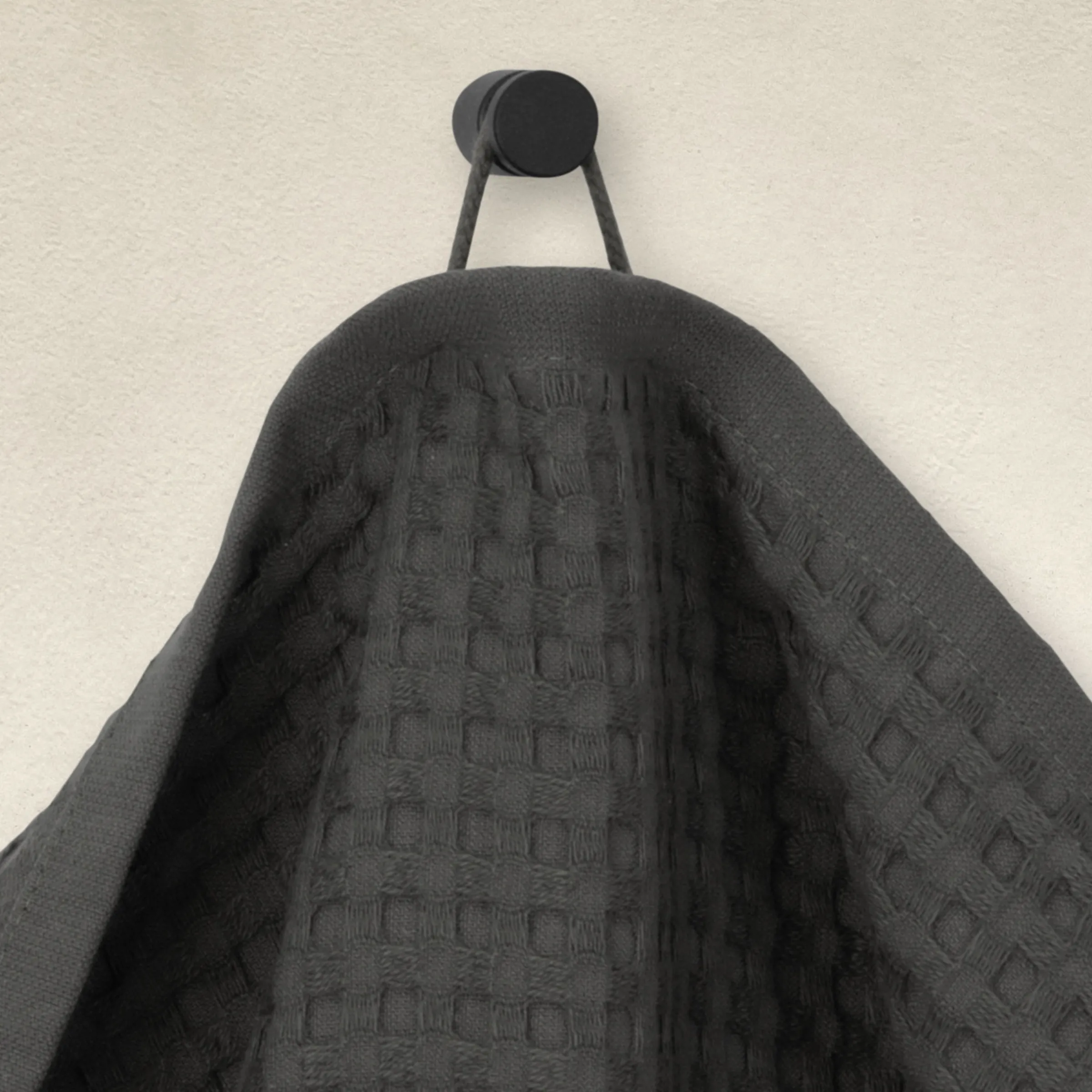 Piquée Handtuch 50X100 cm (graphite)