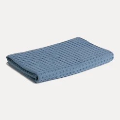 Piquée Handtuch 50X100 cm (steel blue)