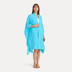 Summer Daylight Poncho Gr. E (turquoise)