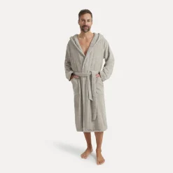 Superwuschel Bademantel mit Kapuze beige (cashmere)