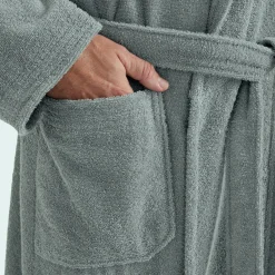 Superwuschel Bademantel mit Kapuze grün (tea)