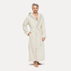 Wellness Bademantel mit Kapuze beige (nature)