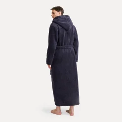 Wellness Bademantel mit Kapuze, Gr. M, dark grey (grau) (dark grey)