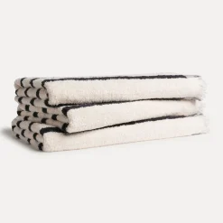 Wellness Saunatuch 80X200 cm, nature/dark grey (grau) (nature/dark grey)