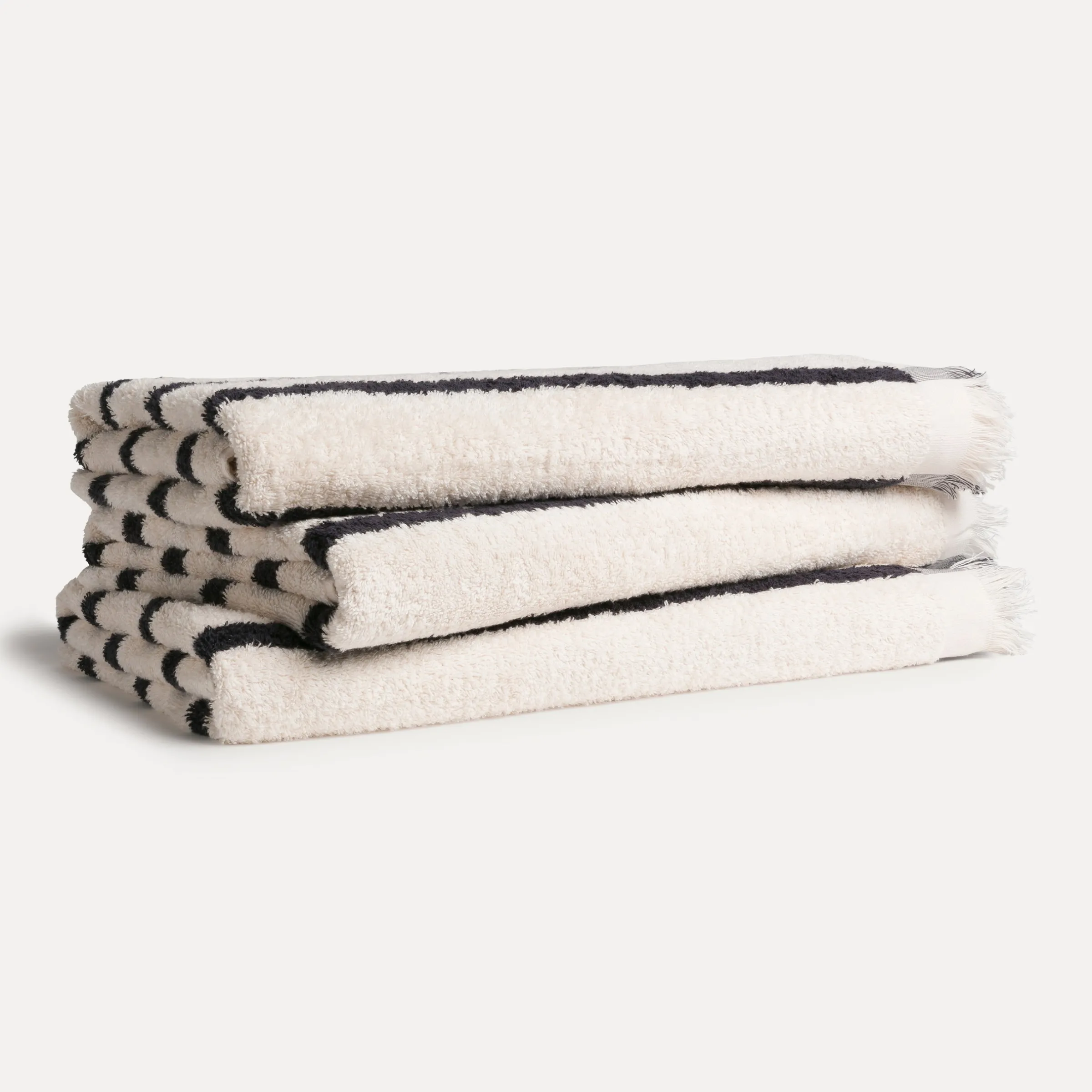 Wellness Saunatuch 80X200 cm, nature/dark grey (grau) (nature/dark grey)